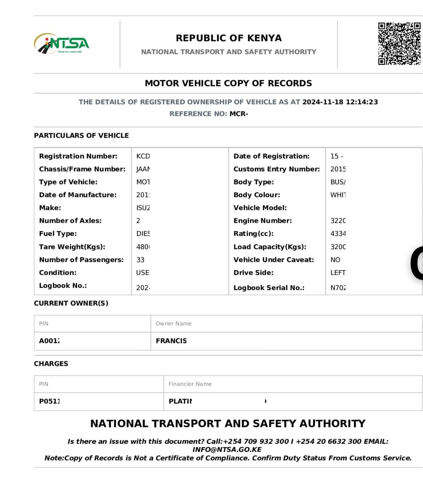 NTSA Vehicle Search - Mwash Cyber NTSA Vehicle Search