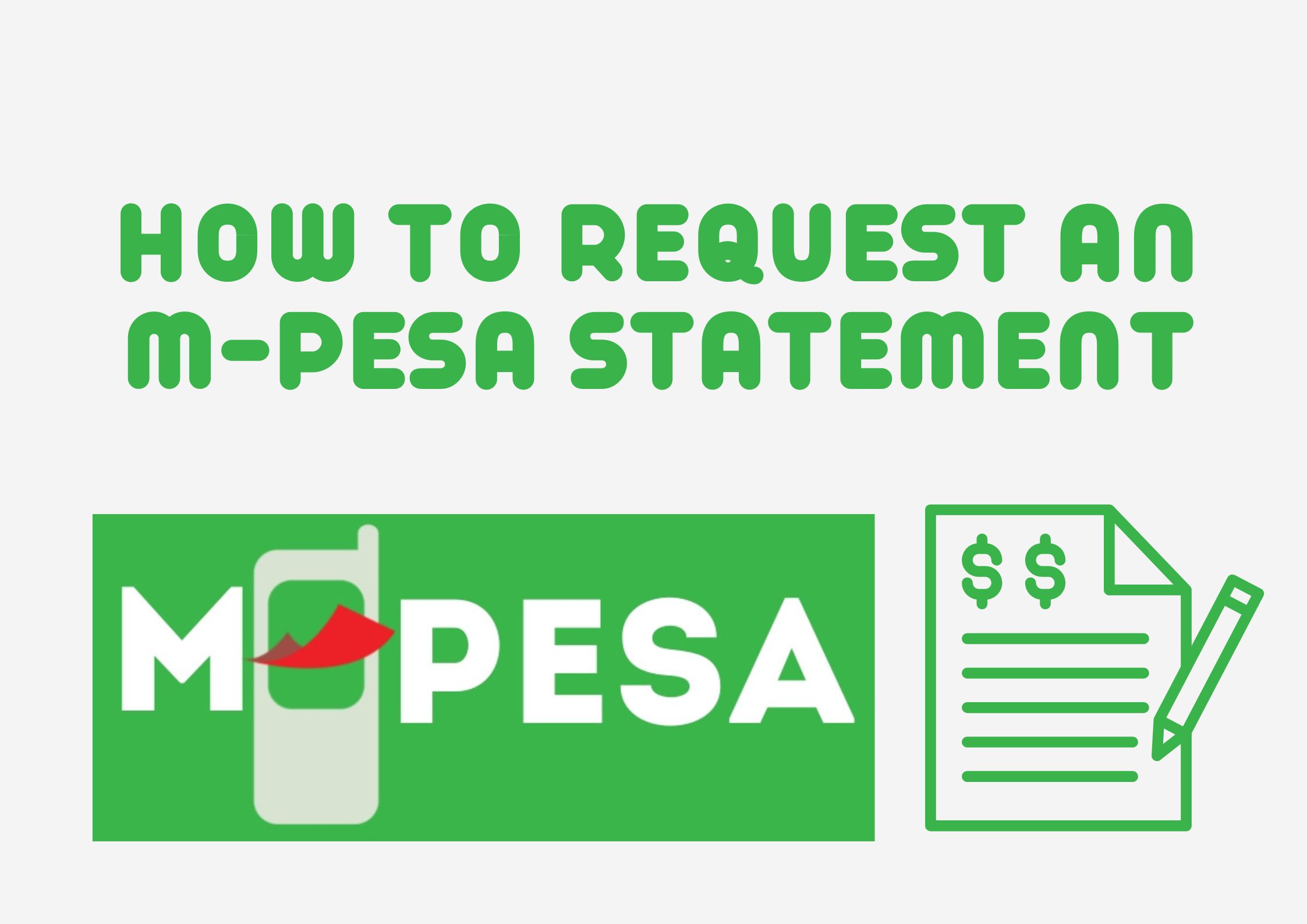 How to Request an M-PESA Statement