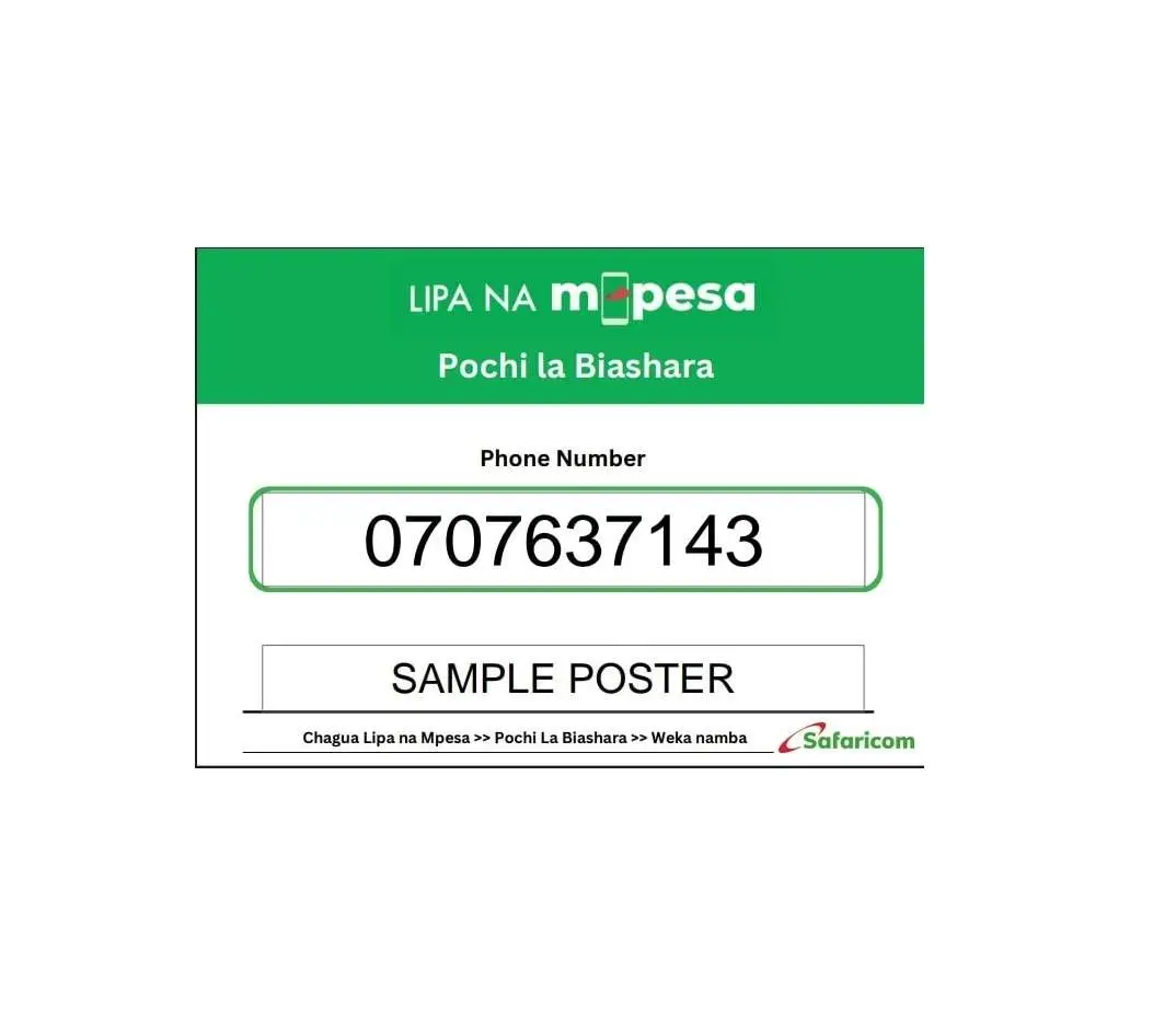 pochi la biashara poster sample poster - Mwash Cyber pochi la biashara poster sample poster