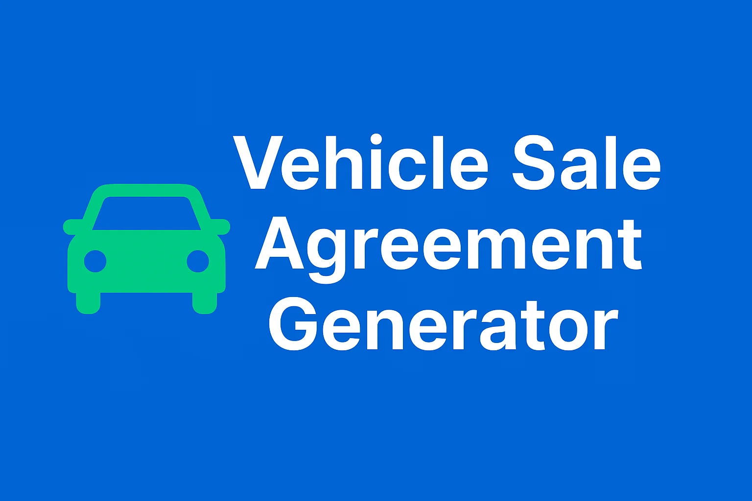 Mwash Cyber How to Fill Motor Vehicle Sale Agreement Online 2025