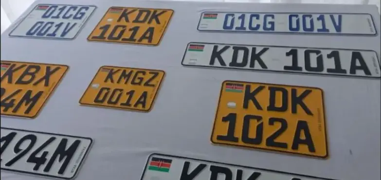 replacing lost number plate - Mwash Cyber replacing lost number plate
