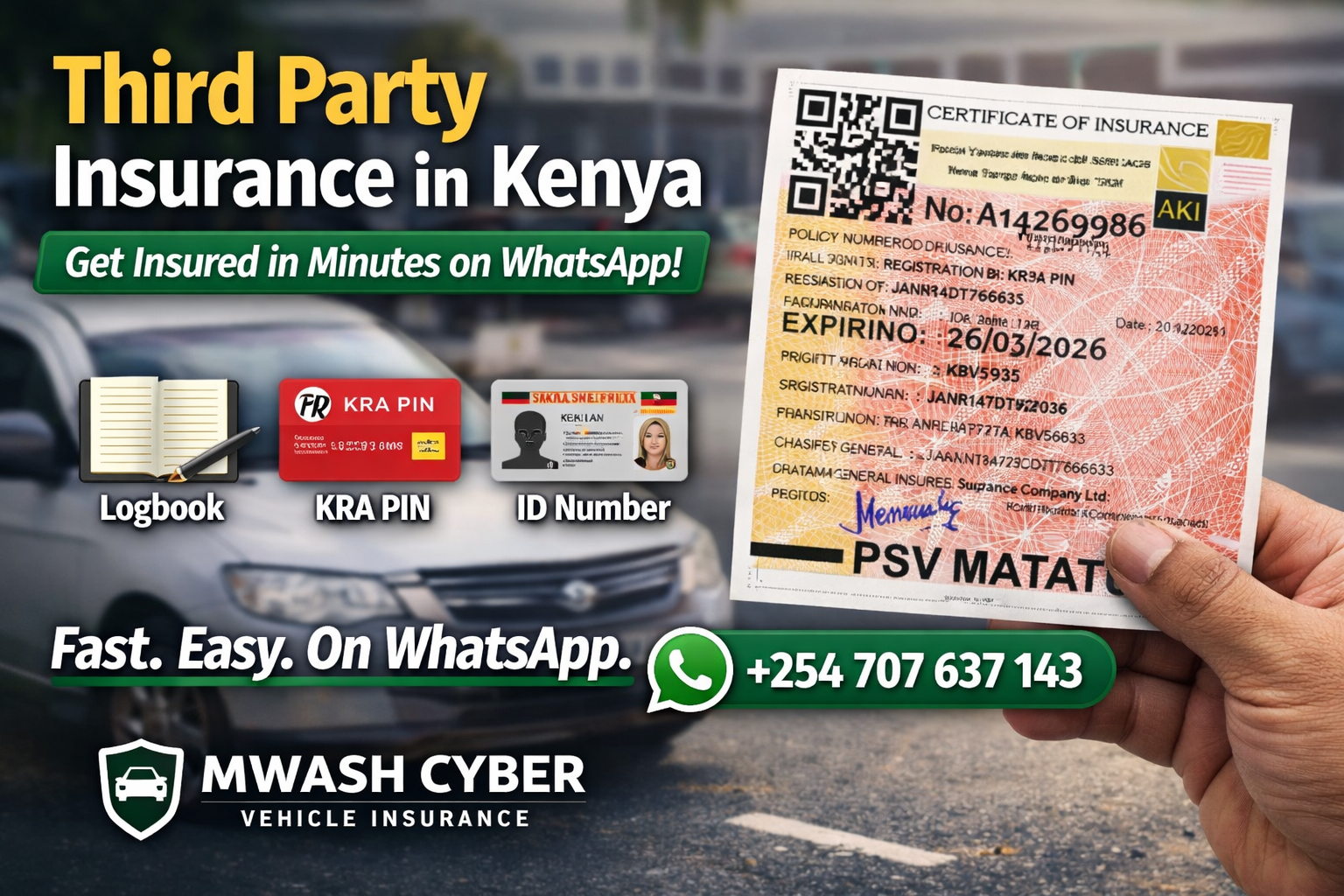 Third Party Vehicle Insurance – Get Cover Easy on WhatsApp 2026 - Mwash Cyber Third Party Vehicle Insurance – Get Cover Easy on WhatsApp 2026