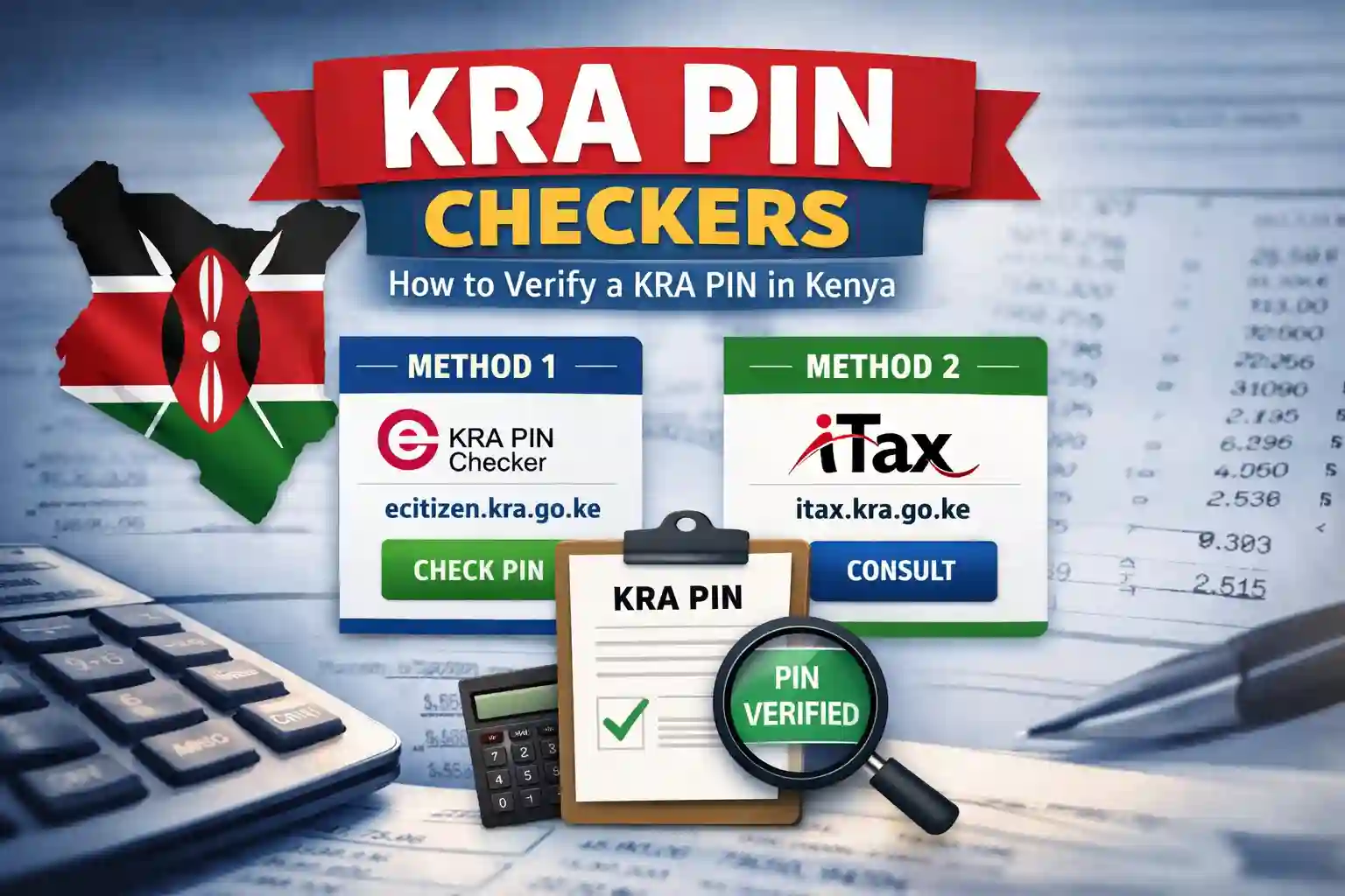KRA PIN Checkers – How to Verify a KRA PIN in Kenya