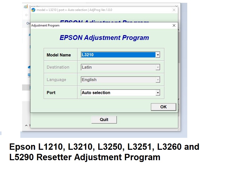 Epson L3250 & L3251 Printer Resetter- How to Reset Inkpads using Adjustment Program - Mwash Cyber Epson L3250 & L3251 Printer Resetter- How to Reset Inkpads using Adjustment Program