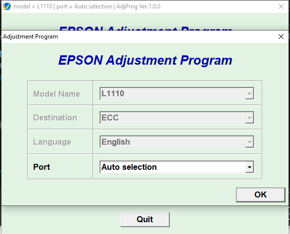 Mwash Cyber How to Easily Reset Epson L1110 Using the Epson Adjustment Program